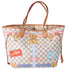 Louis Vuitton Neverfull MM Summer Truck Tote Bag N41065 Azur Damier Canvas
